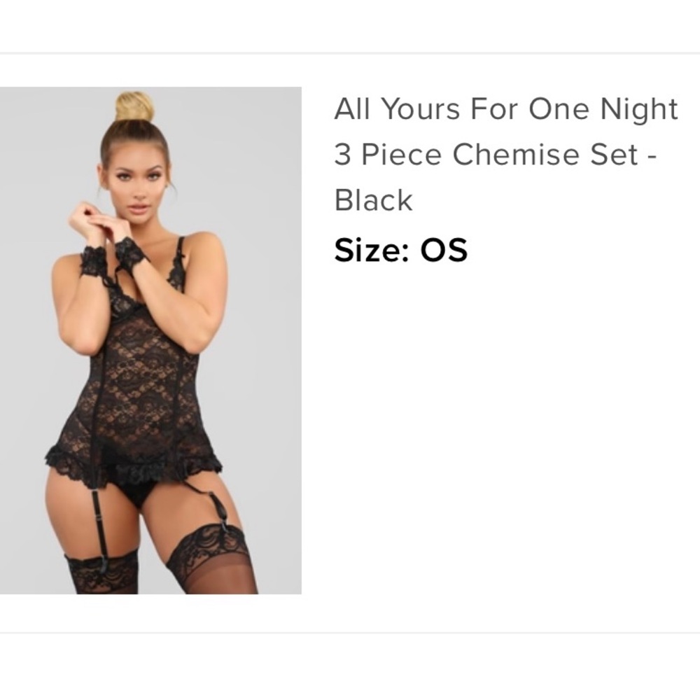 All Yours for One Night Lingerie Set